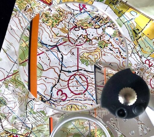 mag 5 STR8 magnifier attached on the map