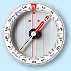 Moscow Model 2 Fast compass - Recommended for orienteers, who prefer fast orienteering style - Needle setting time: 0,5-1 sec - Stability during running: good