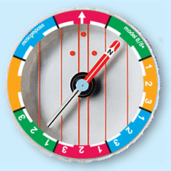 Moscow Model 8 Rainbow Recommended for orienteers, who is using the new style of colour orienteering. Competition compass