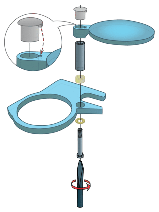 moscow compass magnifier post in parts