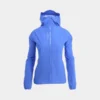 New Inov8 Stormshell V2 Women's award-winning lightweight, race kit compliant waterproof running jacket - blue, front