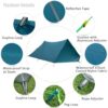GeerTop Pyramid Plus 2-Person 3 Season Waterproof Camping Tent - easy set up GeerTop Pyramid Plus 2-Person 3 Season Waterproof Camping Tent - easy set up