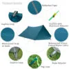 GeerTop Pyramid Plus 2-Person 3 Season Waterproof Camping Tent - easy set up