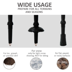 GeerTop Collapsible Trekking Pole details close up