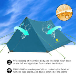GearTop Pyramid Waterproof Camping Tent