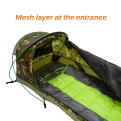 GeerTop Plume Bivy II Ultralight 1-Person Waterproof Tent inside close up