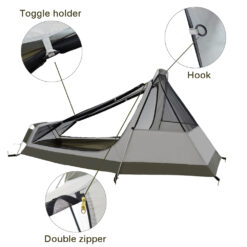 GeerTop tent blazer inner tent details close up