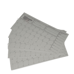 Control cards for orienteering bundles of 100 (Single Sided, 250gsm Uncoated) Conform to BOF specification Card size: 21cm x 10cm Colour: white Material approx. 250 g paper card