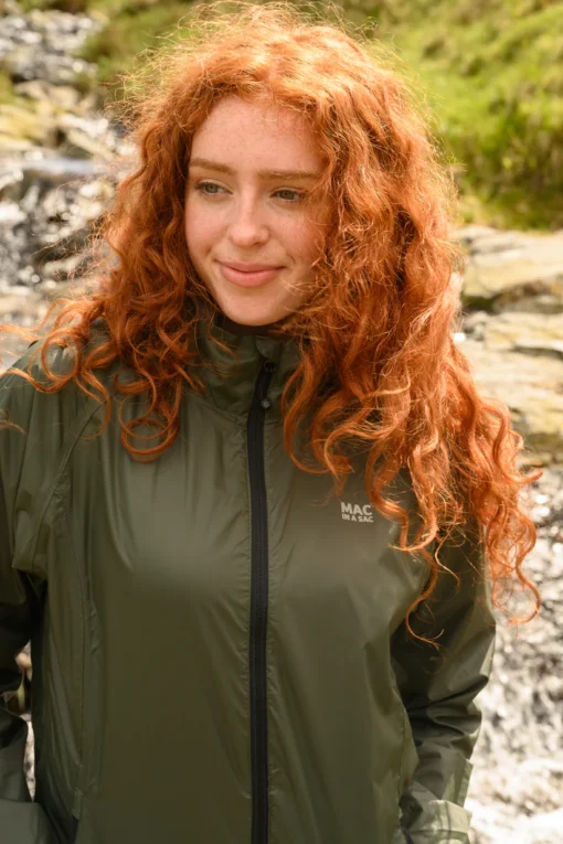 MIAS Origin Khaki Mac in a Sac - Packable Waterproof Jacket - Lightweight, packable and easily stored, Fully Taped Seams - Unisex