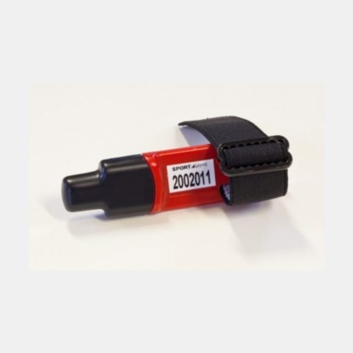 SI-Card-8-Black-Red SPORTident SI-Card 8 electronic orienteering timing card with black finger loop