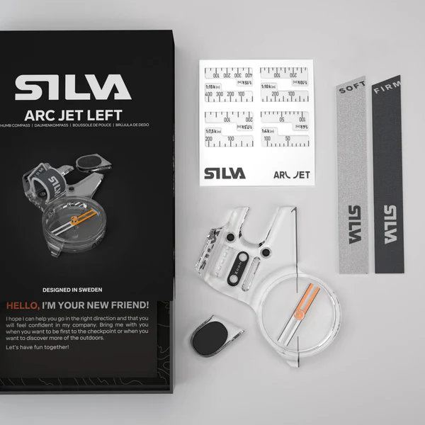 Silva Arc Jet Fast and stable thumb compass for orienteering accessory kit