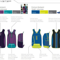 Backpacks drystep colours
