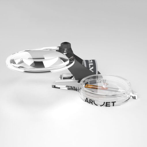 silva arc zoom c fit on silva arc jet c right hand thumb compass closeup