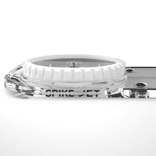 Silva Spike Jet compass is the most compact model in the Spike Jet series with a smaller baseplate, smaller capsule and less details side view