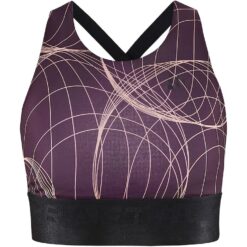 craft Core Charge Sport Top Women Closeup burgundy colour front