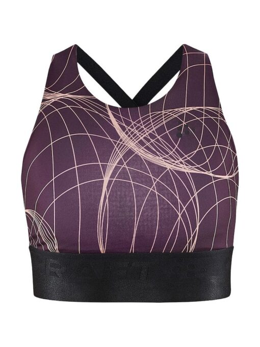 craft Core Charge Sport Top Women Closeup burgundy colour front