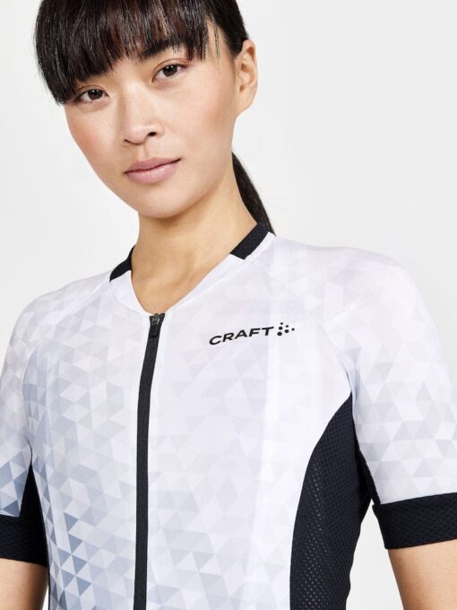 1910554-007999_Adv Endur Graphic Jersey W_Closeup3_Preview CRAFT ADV Endur Graphic Women’s Cycling Jersey – Recycled, Breathable, Performance Fit - detail closeup
