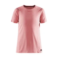Craft_PRO-Hypervent-SS-Tee-coral CRAFT PRO Hypervent Short Sleeve Tee a lightweight pro-grade running tee offering exceptional ventilation - coral