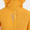 INOV8 Stormshell V2 yellow trail running waterproof jacket fully taped seams zipped front pocket