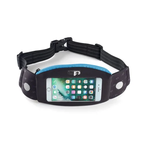 UP Titan touch runners pack - blue Touch screen window for quick access to smart phone. The Titan Touch Runner’s Pack takes the best of our Titan Runner’s Pack design and adds a touch screen window to the front pocket.