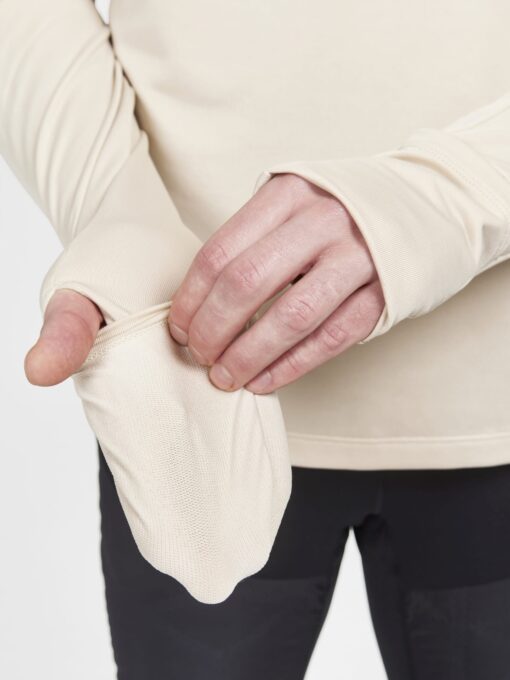 CRAFT ADV SubZ LONG SLEEVE Mens midlayer ecru - sleeve detail