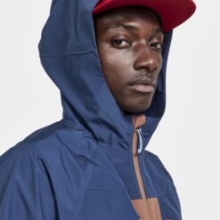 Craft Pro Trail Hydro Jacket Men tide-aztec colour hood