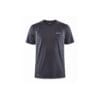Craft ADV HiT Short Sleeve Tee Men's Slate Front View – Lightweight Breathable Running and Training T-Shirt