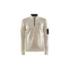 CRAFT-ADV-SubZ-Long-Sleeve-Running-Top-Men-Ecru-front Craft ADV SubZ Long Sleeve Running Top Men's Ecru Front View – Lightweight Thermal Running Base Layer