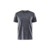 Craft Short Sleeve Tee Men lightweight training t-shirt for running, gym workouts and everyday fitness in grey front view