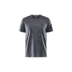 Craft Short Sleeve Tee Men lightweight training t-shirt for running, gym workouts and everyday fitness in grey front view