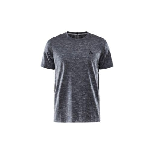 Craft Short Sleeve Tee Men lightweight training t-shirt for running, gym workouts and everyday fitness in grey front view