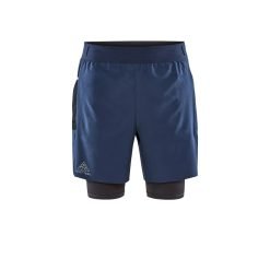 Craft PRO Trail 2-in-1 Shorts designed for trail running at the highest level colour - tide/slate