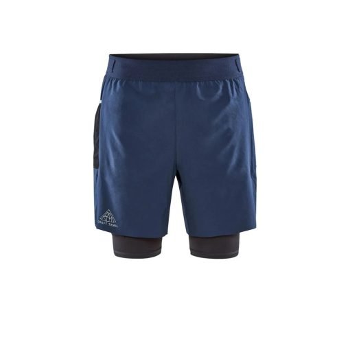 Craft PRO Trail 2-in-1 Shorts designed for trail running at the highest level colour - tide/slate