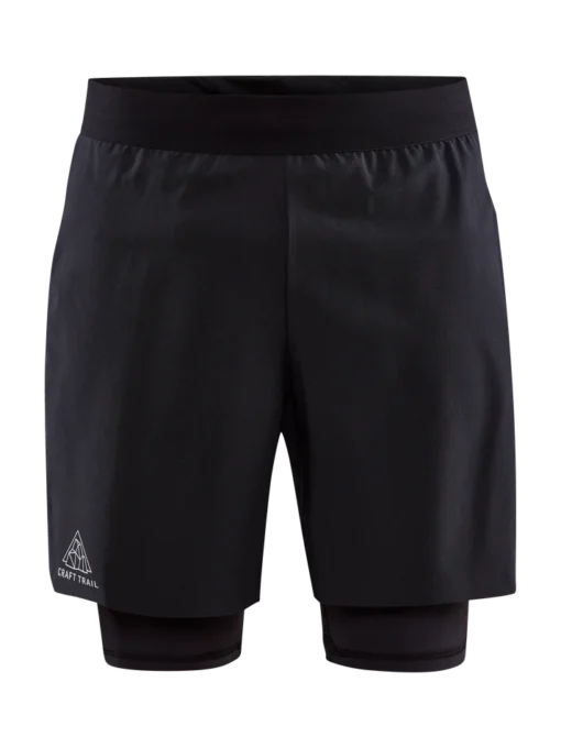 craft_1912447-999000_PROTrail2in1ShortsM_Front craftmPRO Trail 2in1 Shorts Men Front black