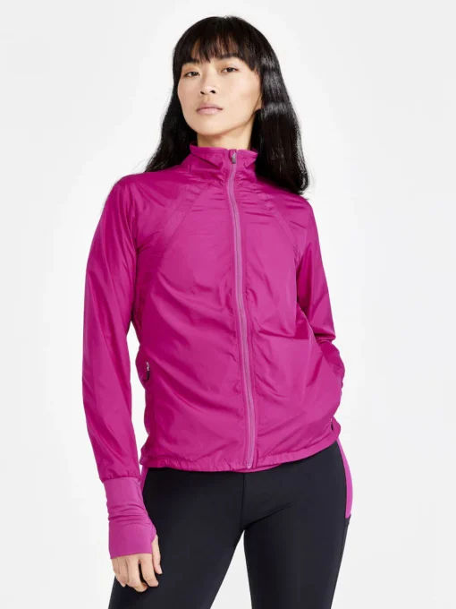 CRAFT ADV Essence Wind Jacket Women ROXO (front) CRAFT ADV Essence Wind Jacket Women ROXO (front)
