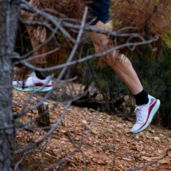 VJ Lightspeed ultralight trail running shoe in action on the trail