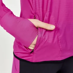 craft pro hypervent wind long sleeve t-shirt women's - pocket closeup