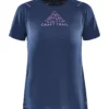Craft trail running t-shirt womens, colour tide