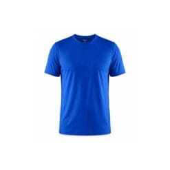 Craft ADV Essence Short Sleeve Tee Men bright blue lightweight moisture-wicking training t-shirt for running gym workouts and fitness front view