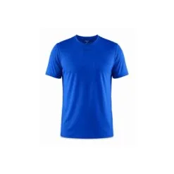 Craft ADV Essence Short Sleeve Tee Men bright blue lightweight moisture-wicking training t-shirt for running gym workouts and fitness front view