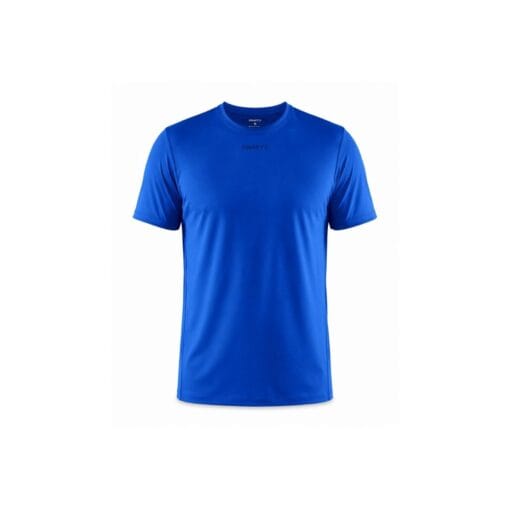 Craft ADV Essence Short Sleeve Tee Men bright blue lightweight moisture-wicking training t-shirt for running gym workouts and fitness front view
