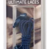 up elastic laces no need to tie another shoe lace - elastic laces with a high visibility reflective fleck navy