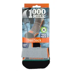 UP 1000 Mile Trail Sock Women Single Layer Twin Pack