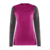 CRAFT Core Warm Baselayer Long Sleeve Tee for Women is a soft, insulating base layer designed to provide optimal warmth and comfort during winter workouts