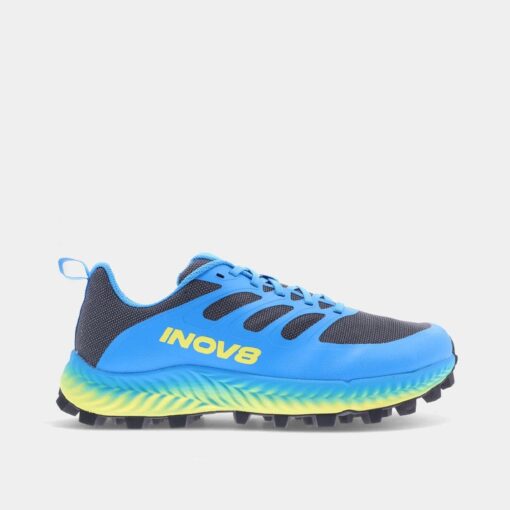 INOV8 Mudtalon Men dark-grey-blue-yellow (outside) INOV8 MudTalon Precision Men's trail & fell running shoe