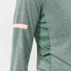 craft ADV SubZ Wool Long Sleeve Tee Women Closeup3 thyme