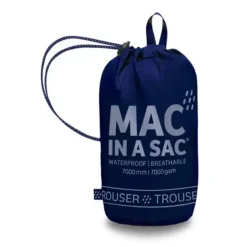 Mac in a Sac (MIAS) Lightweight, breathable and highly waterproof and taped seams overtrousers packed colour navy