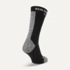 sealskinz Briston Waterproof All Weather Mid Length Sock with Hydrostop Black side 2