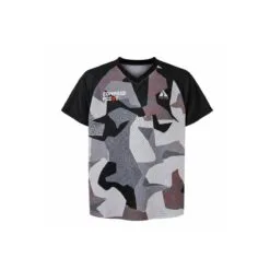 TRUE-STORY-Mesh-Orienteering-Shirt-Classic-short-sleeve-grey-front TRUE STORY Classic grey mesh orienteering shirt with loose fit, lightweight breathable fabric and V-neck