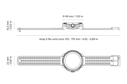 SUUNTO RACE 2d drawing